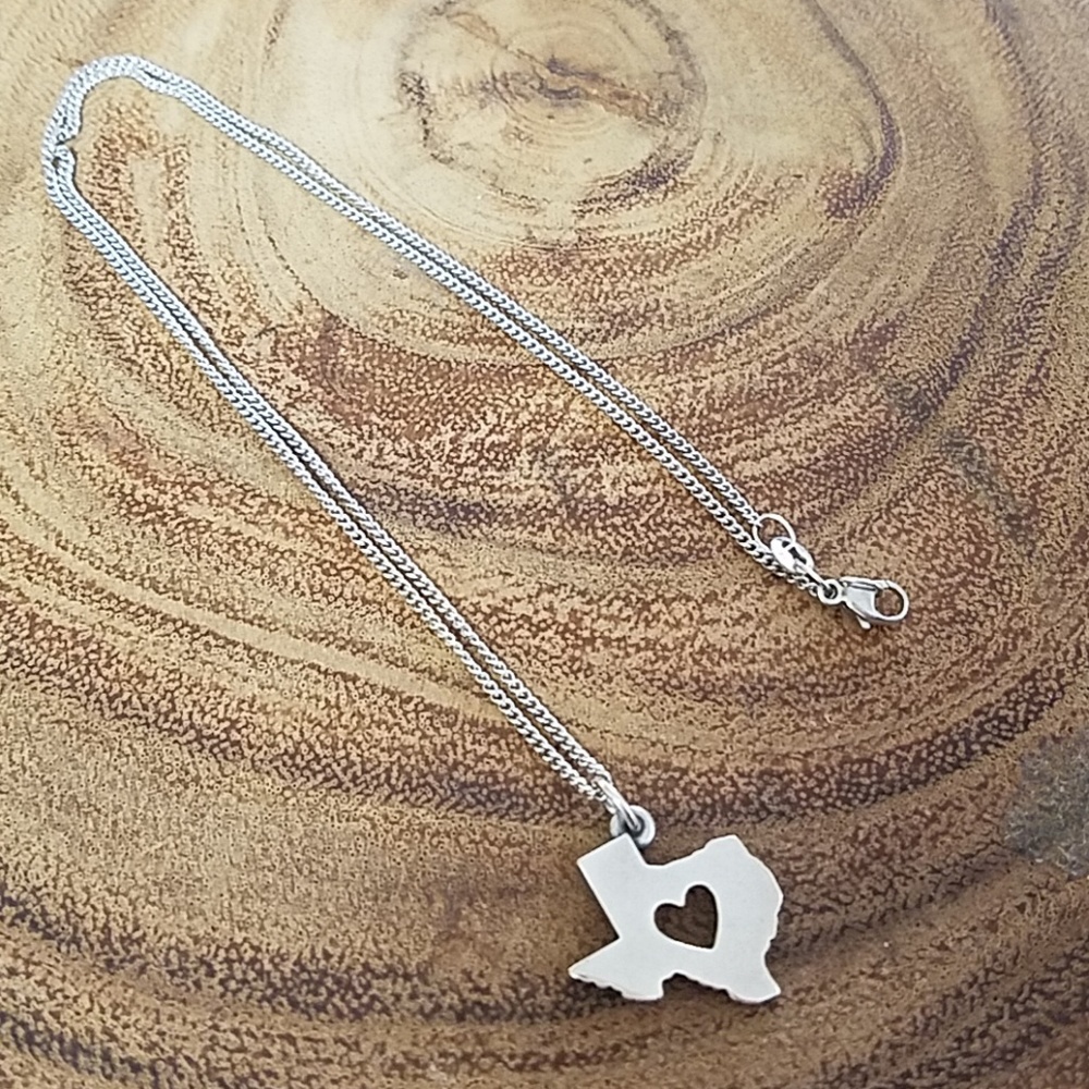 James Avery Heart of Texas Necklace